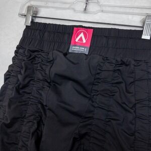 Agogie Resistance +40 Leggings Womens Medium Black Ruched Wearable Training Pant